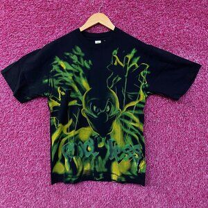 Endless Denim "The Green Clown Puppet Master" Complex T-Shirt Small